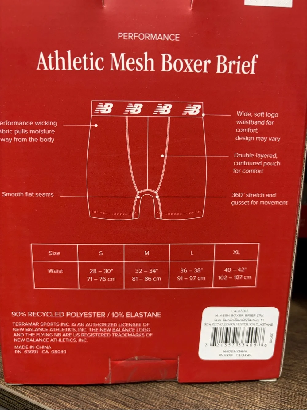 New Balance athletic mesh Gray Boxer Briefs 3-Pack high performance new